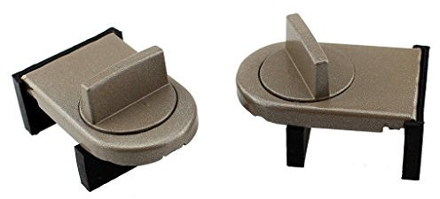 Preamer - Juego de 2 tapones para puerta corredera de ventana, ajustables, para cuña y protector de bebés