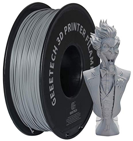 GEEETECH Filament PLA 1.75mm for 3D Drucker 1kg Spool, Grau