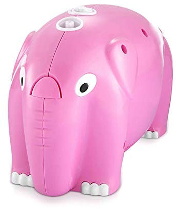 Oro-Med Baby Inhalator für Kinder Elefant Inhaliergerät Aerosol Therapie Vernebler Inhalation (Rosa)