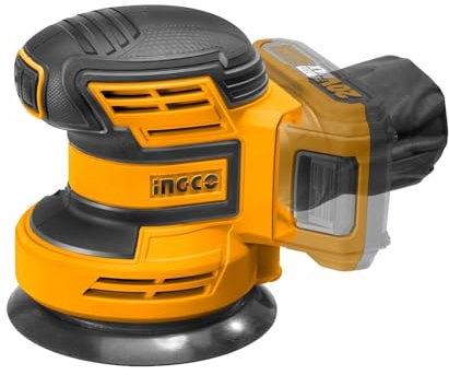 Ingco Crosli2001 Levigatrice Rotorbitale 20 V A Batteria Al Litio - Batteria e Carica Batteria Non Inclusi