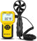 AIOMEST Digital Anemometer Windmesser, CFM Windmessgerät Handheld, AI-826A Wind Speed Meter mit Hintergrundbeleuchtung, Windgeschwindigkeit Temperatur Wind Chill Tester für HVAC Drohne Segeln Angeln