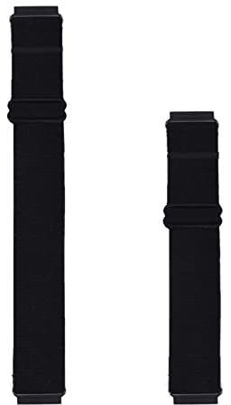 22mm Adjustable Elastic Wrist Ankle Strap for Garmin Vivoactive 4 / Garmin Venu 2 3 (45mm) / Fossil Gen 6 (44mm) / Samsung Galaxy Watch 3 (45mm) - Black Medium