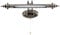 ACMHNC LED Vintage Spiegelleuchte Bad Mit Schalter, Retro Badlampe IP44 Spiegellampe Badezimmer,4000K Wandleuchte Mit Zugschalter, 240 ° Einstellbar Schranklampe Arc Arm Bilderleuchte,75cm/11w