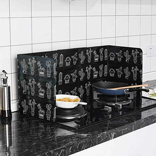 Eeneme 3-Sided Kitchen Against Splash Guard, Folding Oil Splash Guard, Splash Guard Plates, Gas Stove Protection, Oil Splash Guard, Ideal Kitchen Accessories