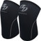 Nisrok Ginocchiere (1 paio), ginocchiere a compressione in neoprene da 7 mm, ottimo supporto per cross training, sollevamento pesi, powerlifting, squat, basket e molto altro ancora (nero, S)