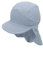 Sterntaler Unisex Schirmmütze mit Nackenschutz Musselin Sonnenhut, hellblau, 49