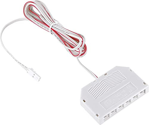 ADAKAT 12V Mini-Amp, 2m Kabel, 6-Fach Verteiler, Stecker, Verbindungskabel Anschlusskabel