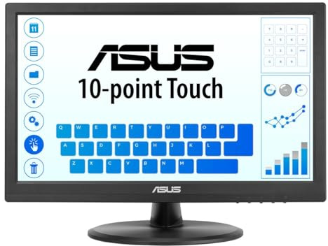 ASUS VT168HR 15.6 Full HD 1366X768 HDMI Back-lit LED Monitor, Black