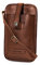 DRAKENSBERG Handytasche 'Vic' - Universal Handy-Hülle zum Umhängen, Brustbeutel, Etui für Smartphones, Damen, Herren, nachhaltig handgemacht, Büffel-Leder, Vintage-Braun, DR00085