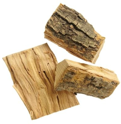 HENDI Räucherholzstücke, Aromatische Holzchips, Smoking Chips, Natürliches Holz, für das Heißräuchern, Ideal für Pizzabacköfen, Backöfen im Freien und Grills, 3kg, Olive