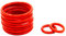 30 pcs Rot Siliziumring Silikon O Ring 1mm Dicke Gummi-Ringdichtung O Ring Waschmaschine,8x6x1mm