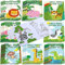 Honoson 24 Stück Dschungel Safari Tiere Malbücher Ausmalbücher Party Mitgebsel für Kinder DIY Kunst Mini Malbücher Safari Zoo Tiere Kritzelbücher für Waldtiere Geburtstagsgeschenk