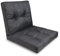 King Matratzen Sitzkissen Kissen Polster Auflage - Premium Wasserdicht Rückenkissen Loungekissen Bodenkissen Rattan Viele Größen (2er Set (M) GRAU)