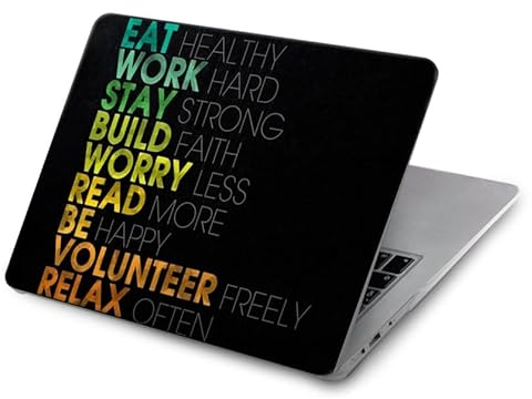 Think Positive Words Quotes Hülle Schutzhülle Taschen für MacBook Air 15 (2023,2024,2025) - A2941, A3114, 3241