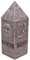 Mark Feldstein & Associates Sun and Moon Celestial Compass Resin Stone Look Outdoor Garden Pillar, 13 Inch