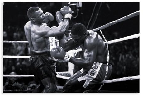 DEZARO Mike Tyson – Boxer-Poster, Leinwand-Poster, Schlafzimmer-Dekor, Sportlandschaft, Büro, Raumdekoration, Geschenk, ungerahmt, 30 x 45 cm