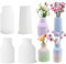 4 Stück Silikonform Vase, DIY Silikonformen Gießformen Vase, 4 Typen Gießformen Silikon, Epoxidharz Formen Silikon Gießform, Giessform Silikon für Vasen Stifthalter Dekorative Gegenstände