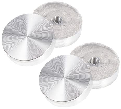 AUTSUPPL 4stücke Runde Aluminiumadapter-scheiben Für Glastische Teiliges rutschfeste Tischplatten-unterlage Für Teetische Und Möbel Für Bürotische Und Esszimmer