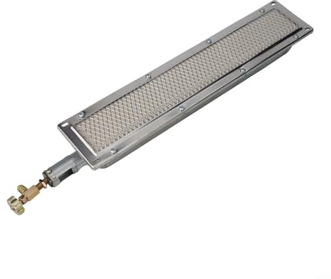 BBQ Infrarot-Keramikbrenner, BBQ-Grill, Gasgrill, Infrarot-Seitenbrenner, Keramik-Heizung für Outdoor-Kochen (44 x 9,5 cm)