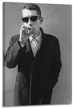 SANWYA Shane MacGowan Gedenkdekoration, dekorativer Maldruck, Leinwand, Wandkunst, Wohnzimmer, Schlafzimmer, Poster, Gemälde, 50 x 75 cm