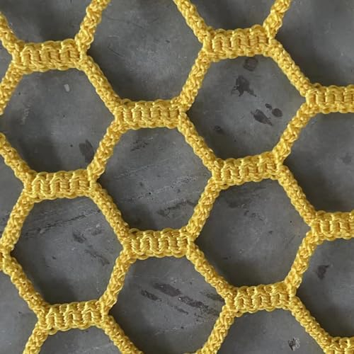 LXLDY Netzwerk für Wachstum Sicherheit Von Blumen und Pflanzen Seil für Hinterhofgewächshäuser Feinmaschiges Design Kann Individuell Angepasst (Color:Yellow,Size:2x6m)