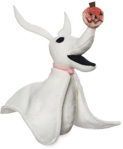 Disney Store Official Zero Mini Bean Bag Soft Toy, 24cm | Zero mini bean bag plush ghost dog from The Nightmare Before Christmas, perfect for cuddles, play and collecting