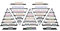 SABUIDDS Nagellackregal Wandregal 5er Sets, 6-Tier Nagellack Organizer Metall Nagellack Halter Makeup Organizer Öle Kosmetik Vitrine für Nagelstudios Schönheitssalons & Kosmetikgeschäfte (Schwarz)