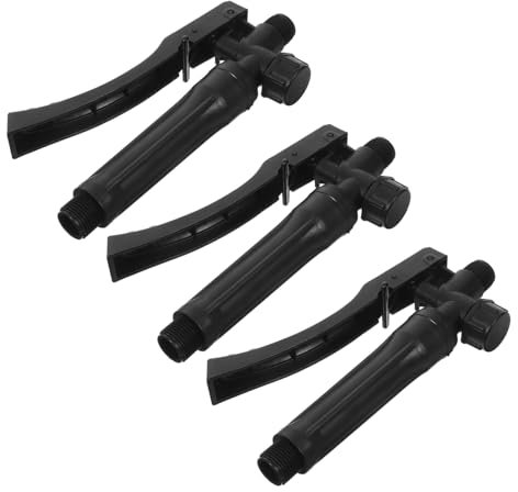Yardwe 3er Set Ersatz Handgriff für Landwirtschaftliche Sprühgeräte, Robuster Kunststoffgriff, Passend für Garten- und Forstwirtschaft, 17.5 cm Länge, Schwarz