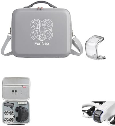 Carrying Case for DJI Neo Motion Fly More Combo, Portable Travel Storage Shoulder Bag Protective Case for Goggles N3, RC Motion 3, Battery Charing Hub, Spare Propellers Accessories