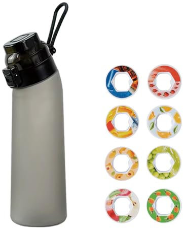 Air Up Trinkflasche 700 ml, ohne Zucker, mit 8 verschiedenen Geschmacksringen, Tritan für Lebensmittel, parfümiert, für Sport, ideal für Büro, Reise und Fitness (3)