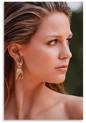 ZAJSGPUR Movie Star Supergirl Melissa Benoist Poster Dekorative Malerei Leinwand Wandkunst Wohnzimmer Poster Schlafzimmer Malerei 12x18inch(30x45cm)