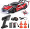 JONRRYIN Coche Teledirigido Drift Pro, 1:16 Drift RC Car, 4WD Coche Radiocontrol con Giroscopios y Luces LED, 23km/h, Coche Teledirigido de Juguete para Niños de 6+ Años (Profesional - Giroscopio)