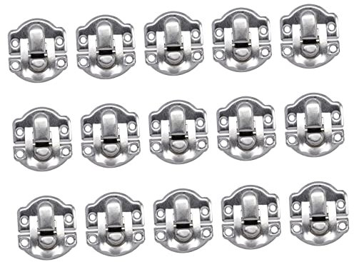 KONTONTY 50pcs Wine Box Lock Buckle Wooden Box Buckle for Lock Vintage Hook Panel Case for Home Decor