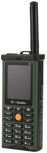 Asyduey Telefono Cellulare Esterno Grande Potenza Antenna Lunga Standby Buon Segnale Schede SIM Altoparlante 3D Ebook - Verde