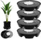 Gatphy 4 Stück Selbstbewässernde Stofftopf Untersetzer, Untersetzer Pflanzkübel Selbstbewässerung, Füße für Blumenkübel Außen, Pflanztopf Self Watering Plant Pot, Self Watering Pot
