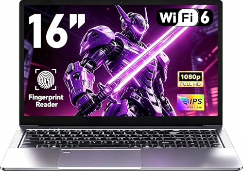 CHIFUYOU Ordinateur Portable Gaming 16 Pouces, 16Go DDR4, SSD 1To,étudiant pc Portable R7 5825U jusqu'à 4,5 GHz, Wi-FI 6, Clavier rétroéclairé, Full HD 1920×1080, Webcam, Tactile et Ports multimédia