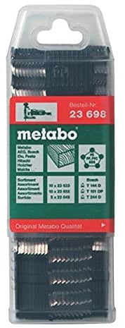 Metabo 623698000 Assortiment de 25 Lames de scie sauteuse