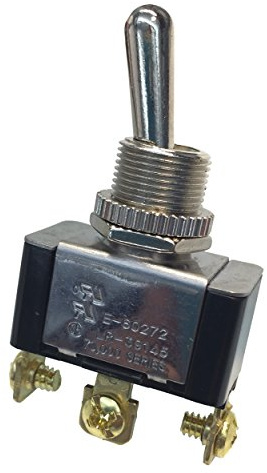 Gardner Bender GSW-12 Heavy-Duty Electrical Toggle Switch, SPDT, ON-ON, 20 A/125V AC, Screw Terminal