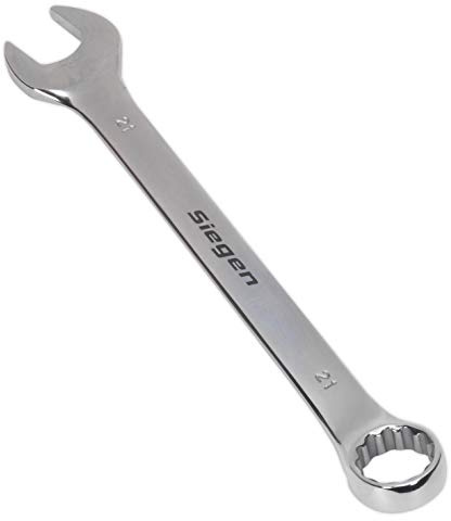 Sealey S01021 Combination Spanner, 21mm, 250mm x 277mm x 56mm, Silver