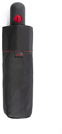 Regenschirm für Herren VOGUE, robust und sehr funktional. Faltbar mit Duomatic-Funktion für automatisches Öffnen und Schließen. Windfestes System (Wind Proof)