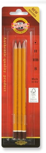 KOH-I-NOOR 1580 Mischung, 100% FSC Dreikant-Bleistift, 3 Stück