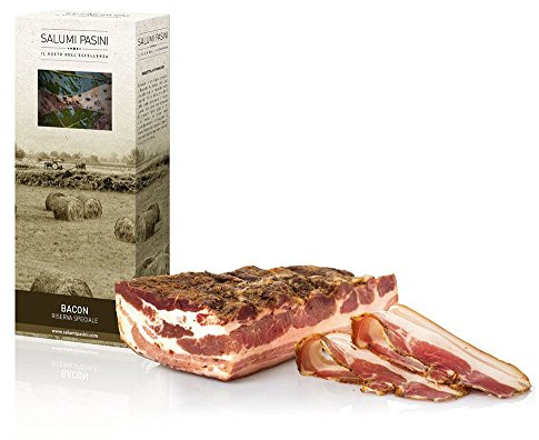 Bacon Pancetta affumicata Salumi Pasini® | Geräucherter Bauchspeck | 100% italienisches Fleisch | 700 gr