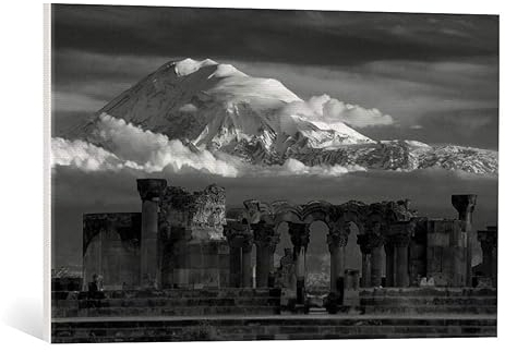 kunst für alle Leinwandbild: Alexey Kharitonov Kathedrale der himmlischen Engel - hochwertiger Druck, Leinwand auf Keilrahmen, Bild fertig zum Aufhängen, 75x50 cm