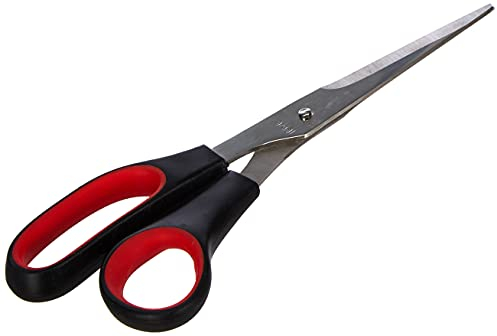 WEDO 97681 Ciseaux universels pour gauchers 21 cm (Noir/rouge)