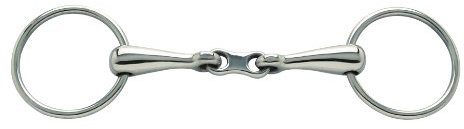 Doppelt gebrochenes Trabergebiss, Edelstahl 12,5 cm