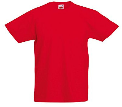 Fruit of the Loom Childrens/Kids Original Short Sleeve T-Shirt (3-4 Years) (Red)