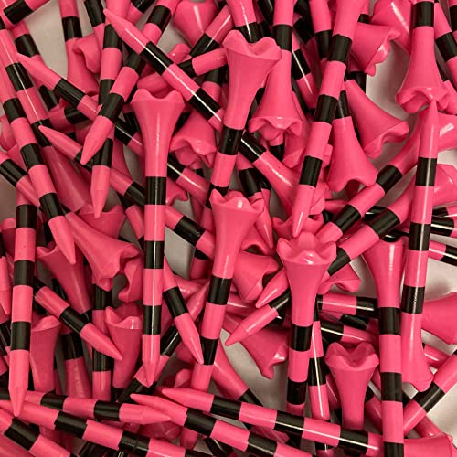 CHAMP 100 Pride Professional Tee System Evolution 8,9 cm Hot Pink und Schwarz Golf Tees