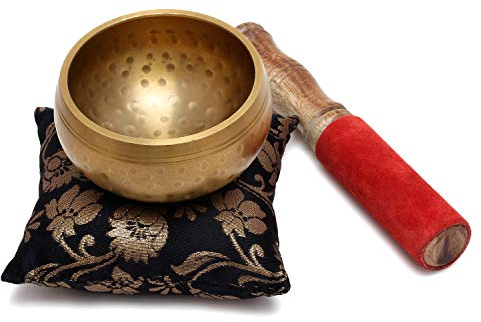 Juego de cuencos tibetanos de meditación, martillado a mano, para yoga, meditación, atención plena, curación y equilibrio de chakras, 8,89 cm