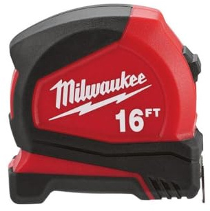 Outil électrique Milwaukee 48–22–5516 Heavy Duty ruban à mesurer, 16 '