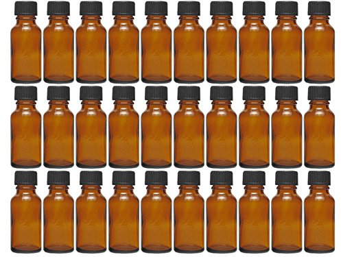 hocz 10 x 30 ml Tropfflasche mini Glasflaschen mit Tropfeinsatz | Farbe Braunglas | Füllmenge: 30 ml | Apothekerflasche | Dosierung von Flüssigkeiten E-Liquids